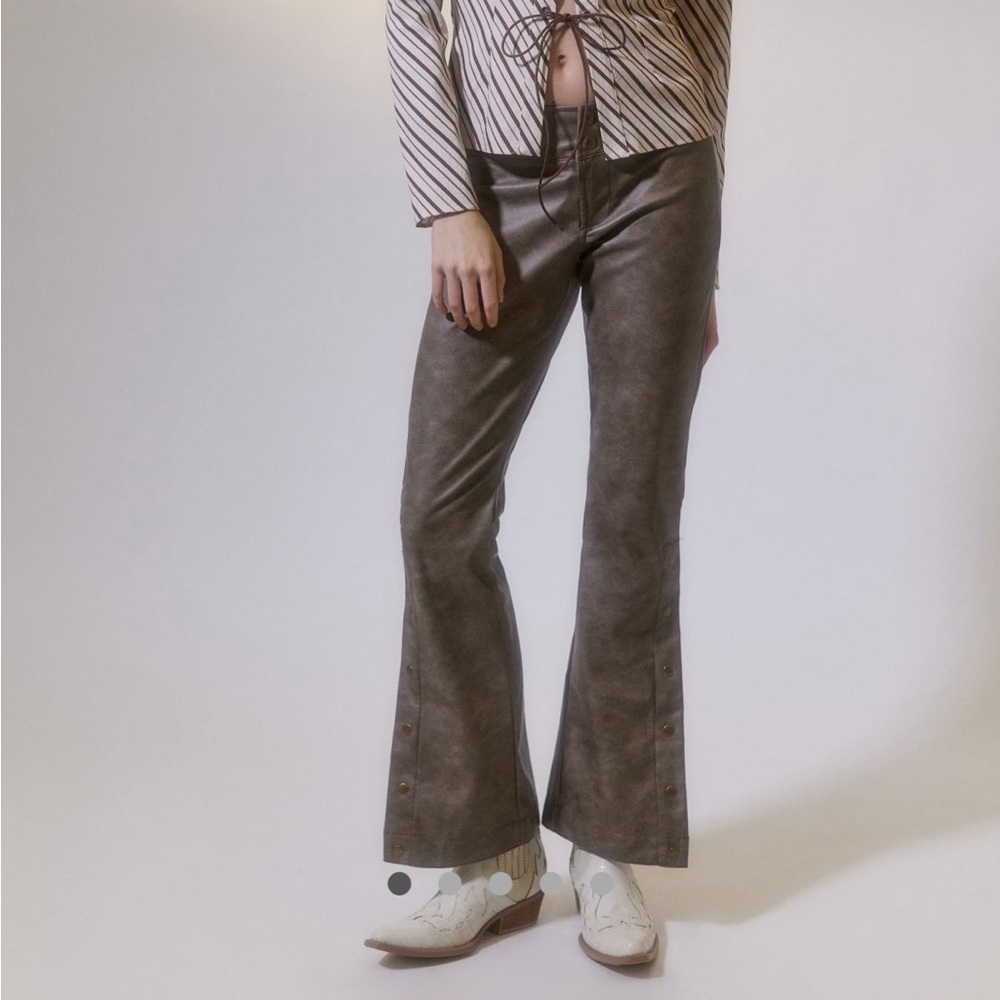 Urban Outfitters Size 6 Brown Faux Leather Pants